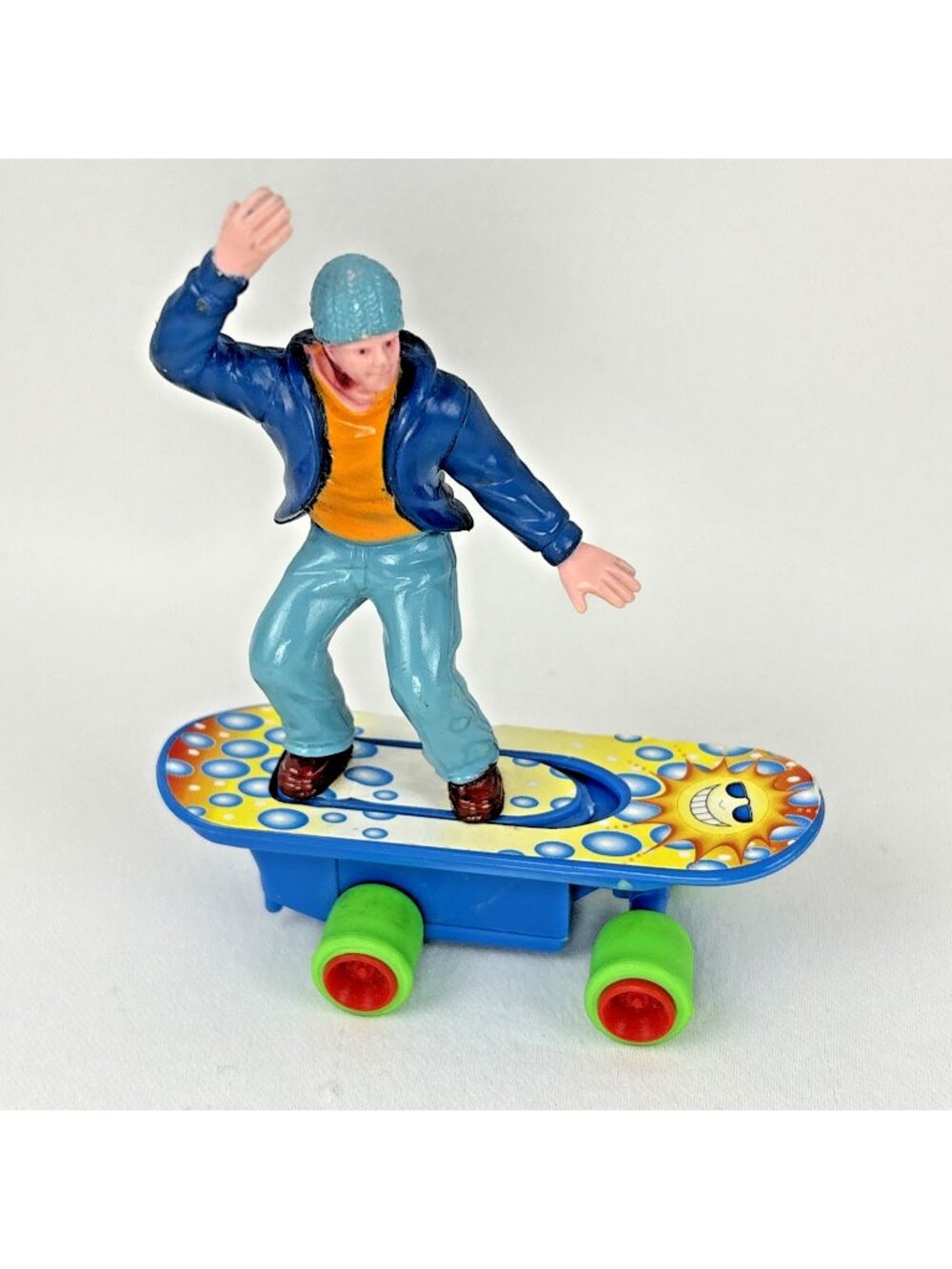 Vintage Soma Pull And Go Skateboard Pullback Toy 1988